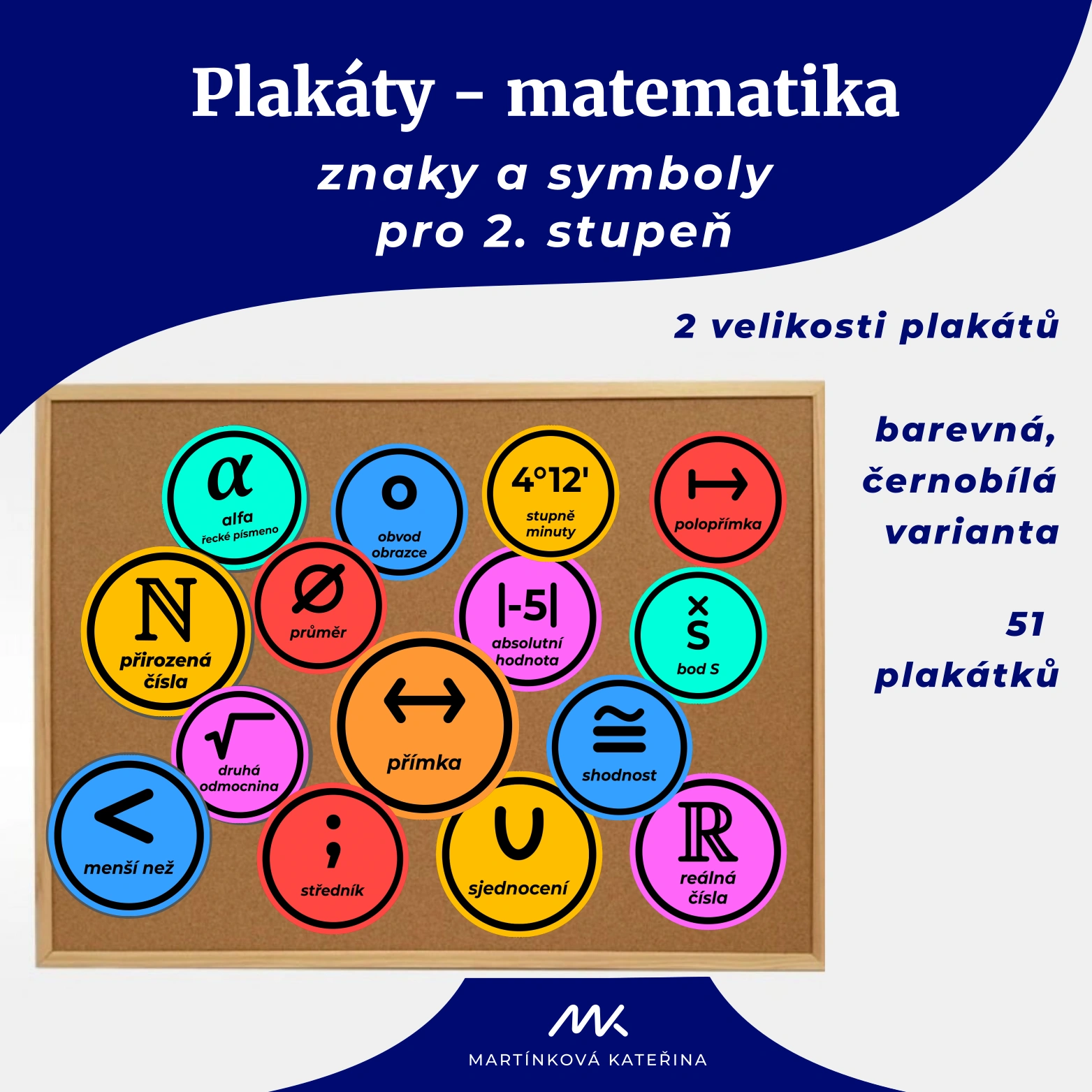 Titulní obrázek k materiálu Z01 - matematické symboly (plakáty)