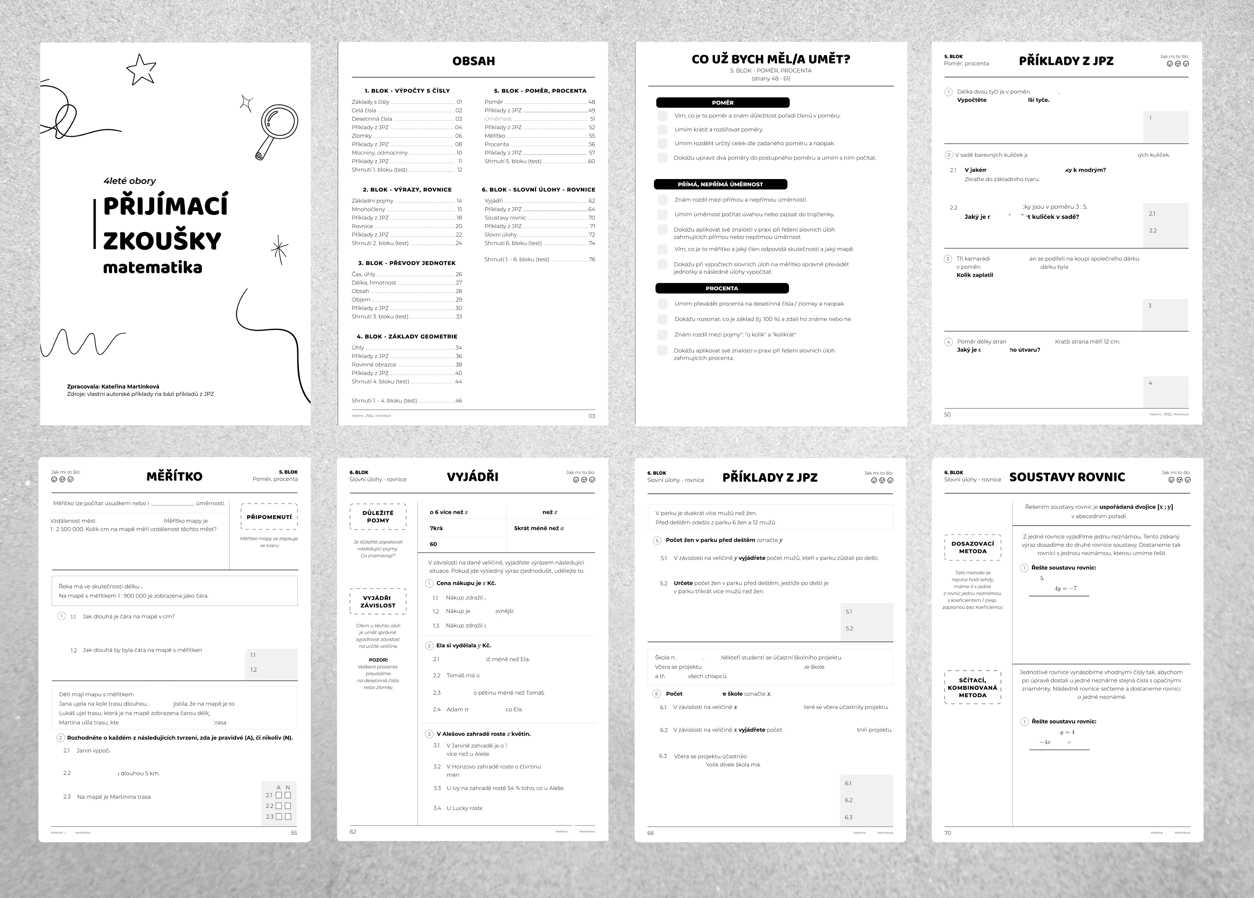 Náhledový obrázek k materiálu JPZ04 - pracovní listy k přijímacím zkouškám pro čtyřleté studium z matematiky