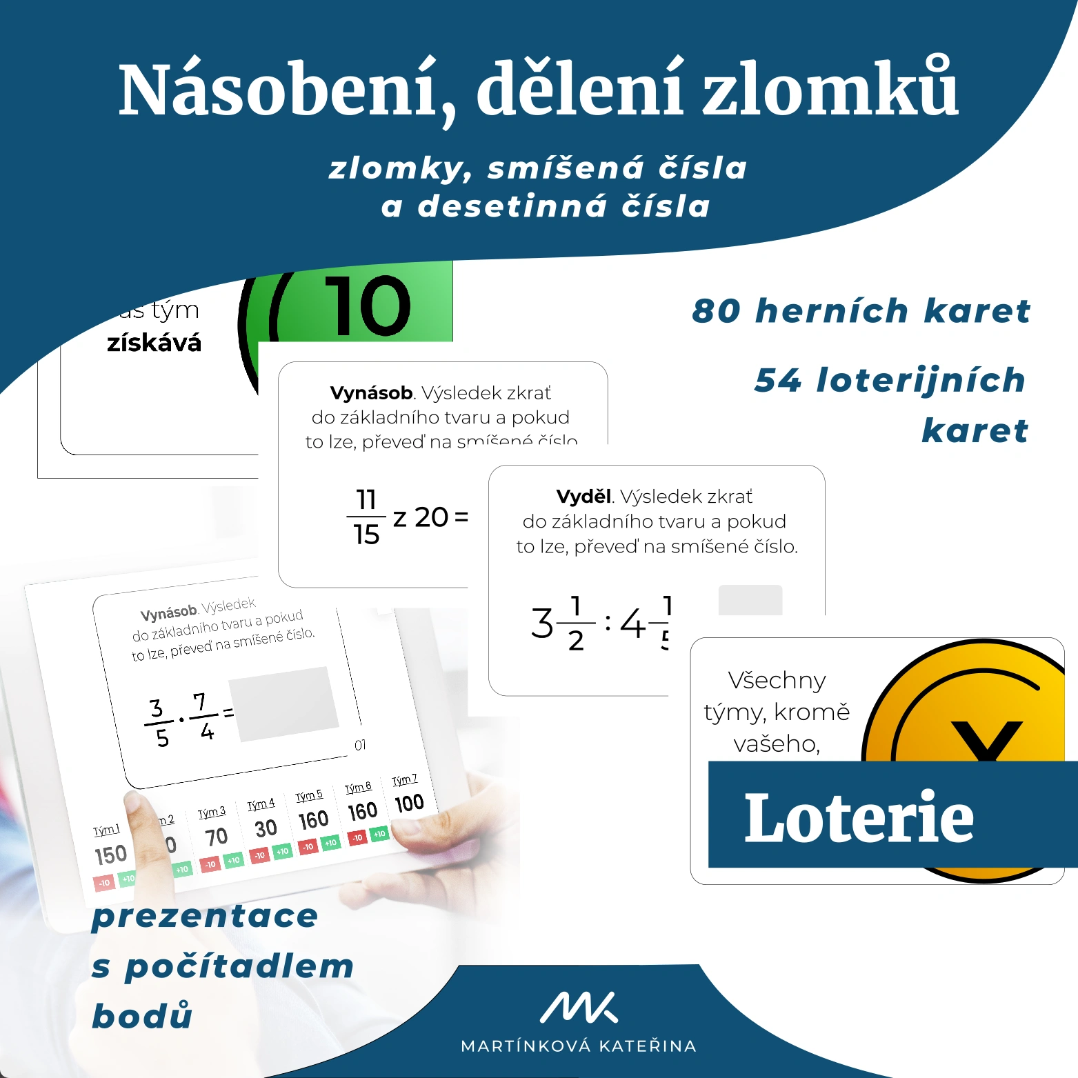 Titulní obrázek k materiálu M07 - násobení a dělení zlomků